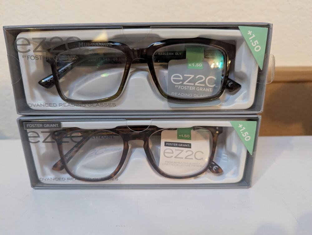 Foster Grant EZ2C Multizone Advanced Reading Glasses Camden MF & 2304 OLV +1.50
